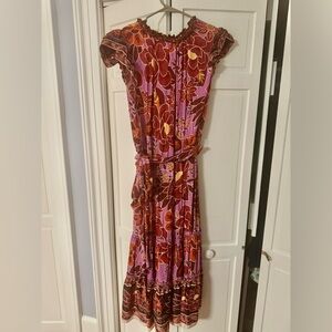 Farm Rio floral Maxi dress, size XL
